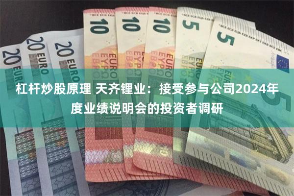 杠杆炒股原理 天齐锂业：接受参与公司2024年度业绩说明会的投资者调研