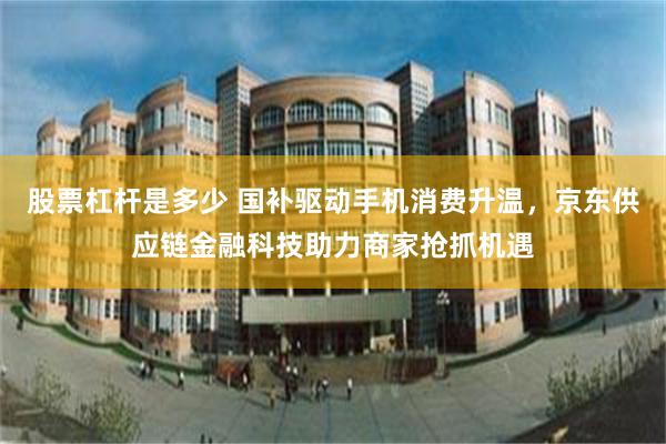 股票杠杆是多少 国补驱动手机消费升温，京东供应链金融科技助力商家抢抓机遇