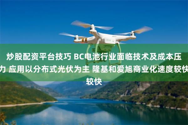 炒股配资平台技巧 BC电池行业面临技术及成本压力 应用以分布式光伏为主 隆基和爱旭商业化速度较快