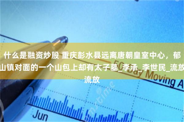 什么是融资炒股 重庆彭水县远离唐朝皇室中心，郁山镇对面的一个山包上却有太子墓_李承_李世民_流放