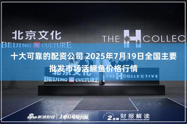 十大可靠的配资公司 2025年7月19日全国主要批发市场活鳜鱼价格行情