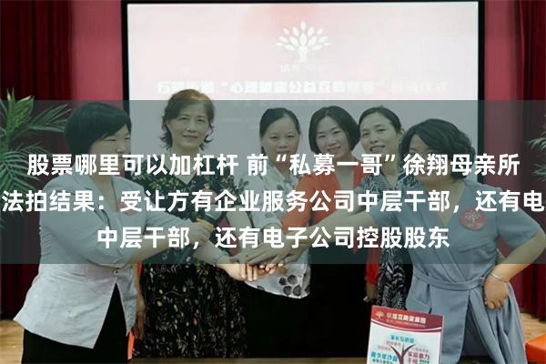 股票哪里可以加杠杆 前“私募一哥”徐翔母亲所持大恒科技股份法拍结果：受让方有企业服务公司中层干部，还有电子公司控股股东