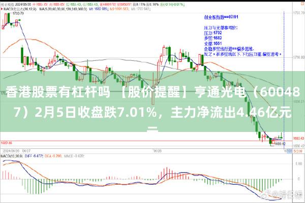 香港股票有杠杆吗 【股价提醒】亨通光电（600487）2月5日收盘跌7.01%，主力净流出4.46亿元